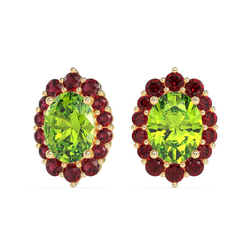 Floral Halo Stud Earrings