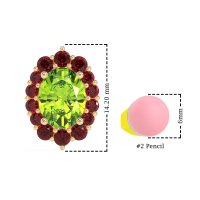 Floral Halo Stud Earrings