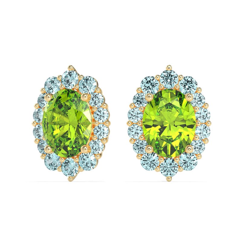 Floral Halo Stud Earrings
