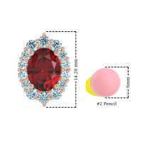Floral Halo Stud Earrings