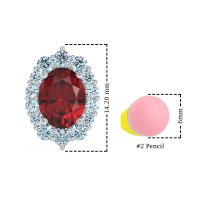Floral Halo Stud Earrings