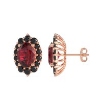 Floral Halo Stud Earrings