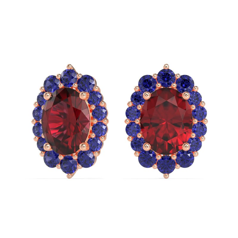 Floral Halo Stud Earrings