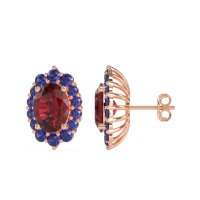 Floral Halo Stud Earrings