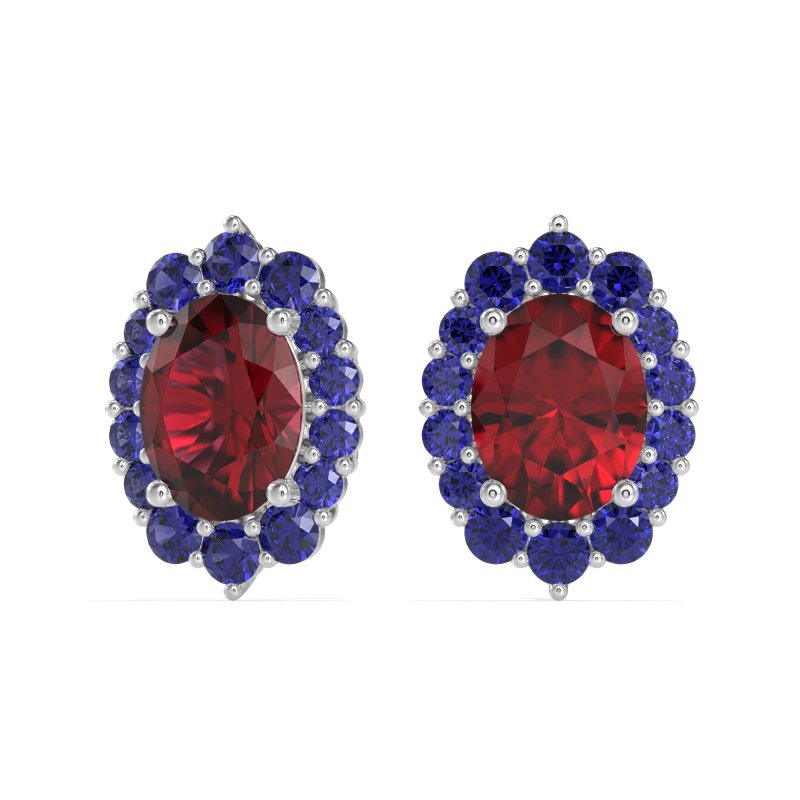 Floral Halo Stud Earrings