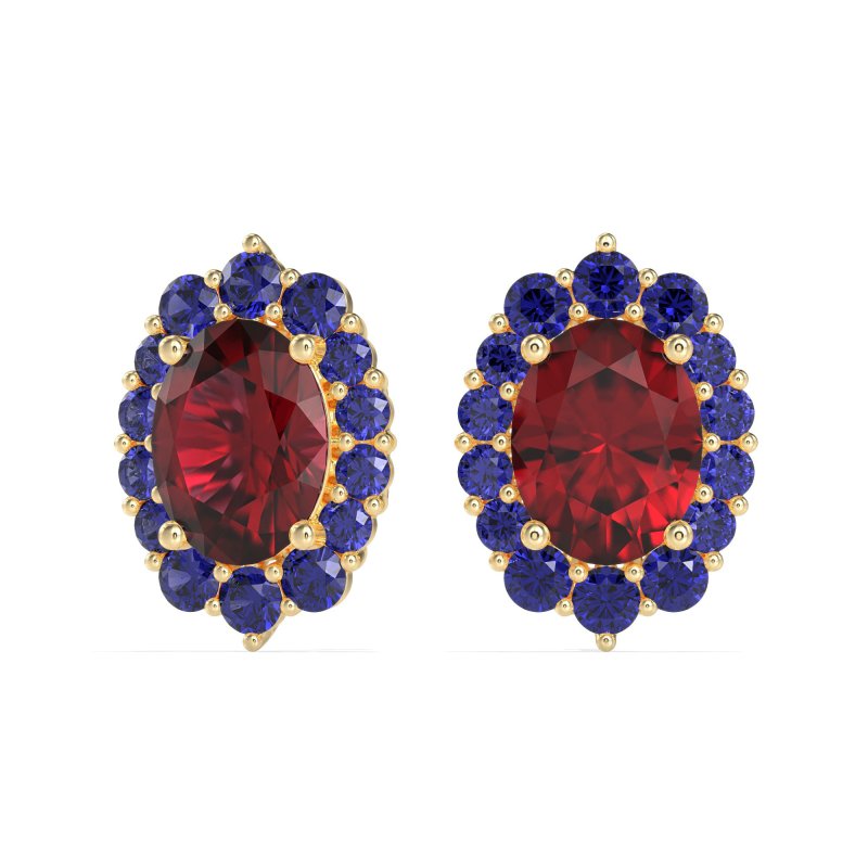 Floral Halo Stud Earrings