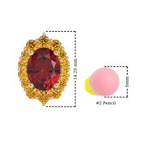 Floral Halo Stud Earrings