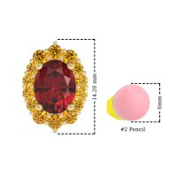 Floral Halo Stud Earrings