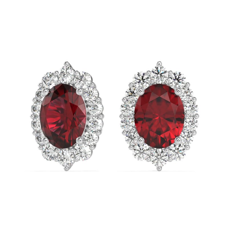 Floral Halo Stud Earrings