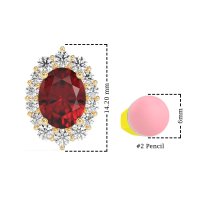 Floral Halo Stud Earrings