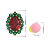 Floral Halo Stud Earrings