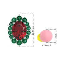 Floral Halo Stud Earrings
