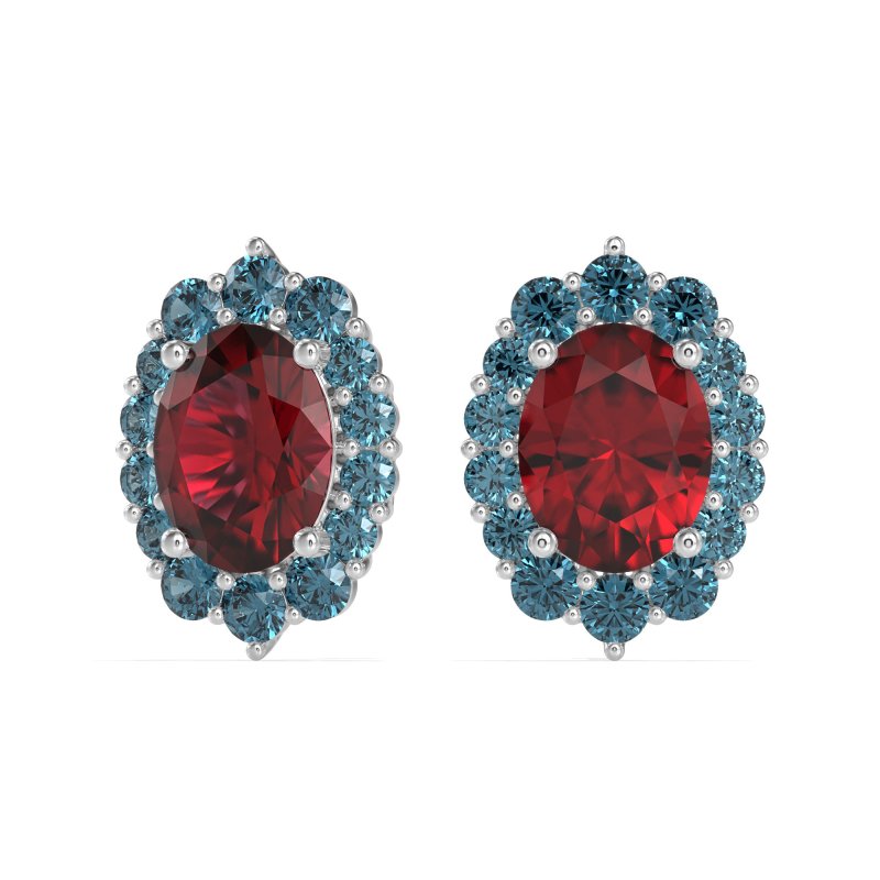 Floral Halo Stud Earrings