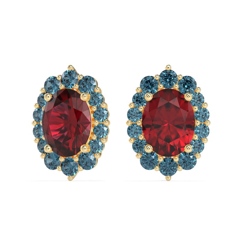 Floral Halo Stud Earrings