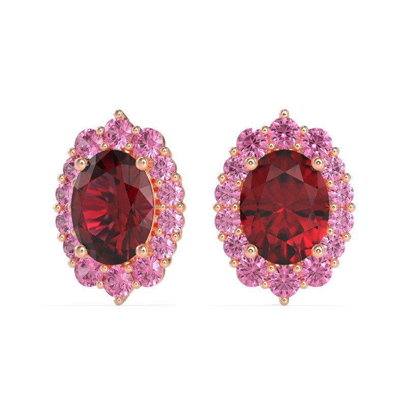 Floral Halo Stud Earrings