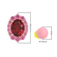 Floral Halo Stud Earrings