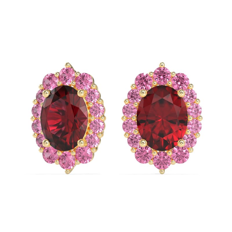 Floral Halo Stud Earrings