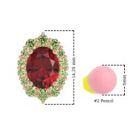 Floral Halo Stud Earrings