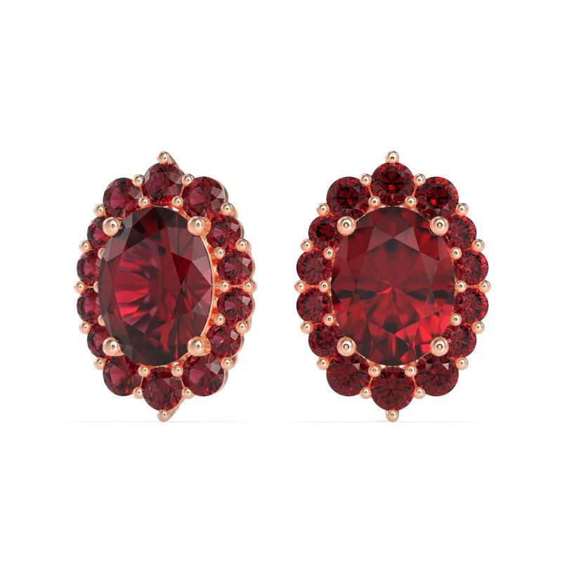 Floral Halo Stud Earrings