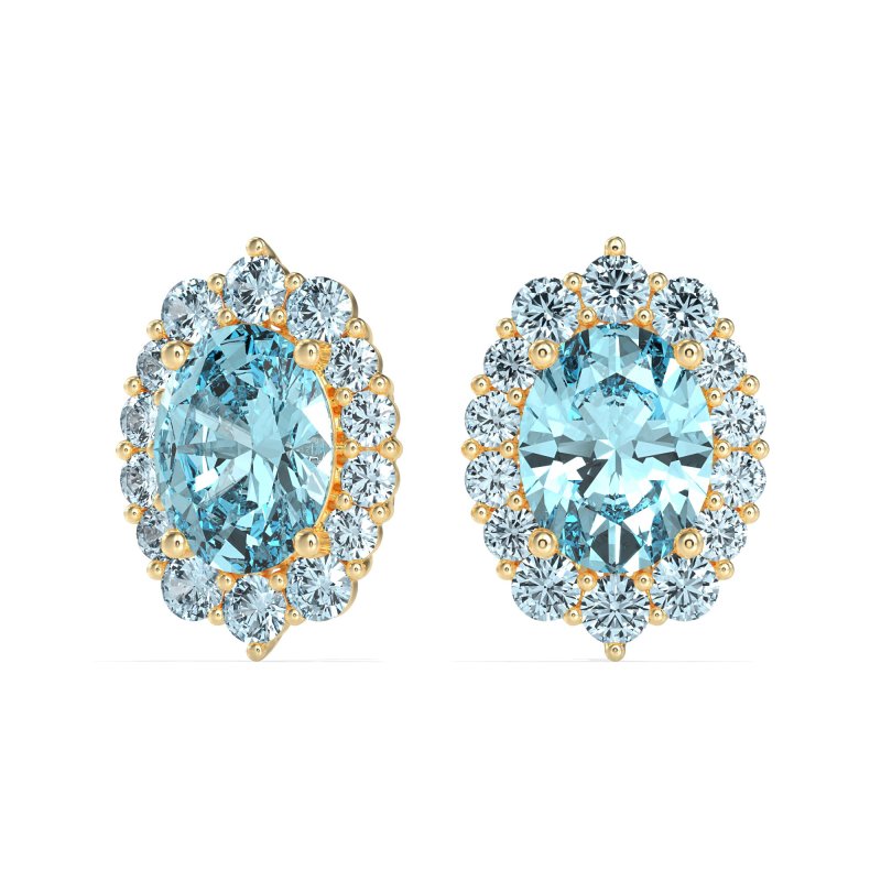 Floral Halo Stud Earrings