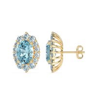 Floral Halo Stud Earrings