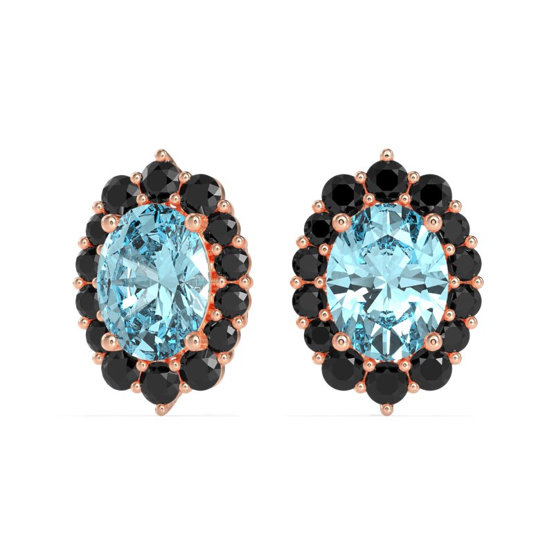 Floral Halo Stud Earrings