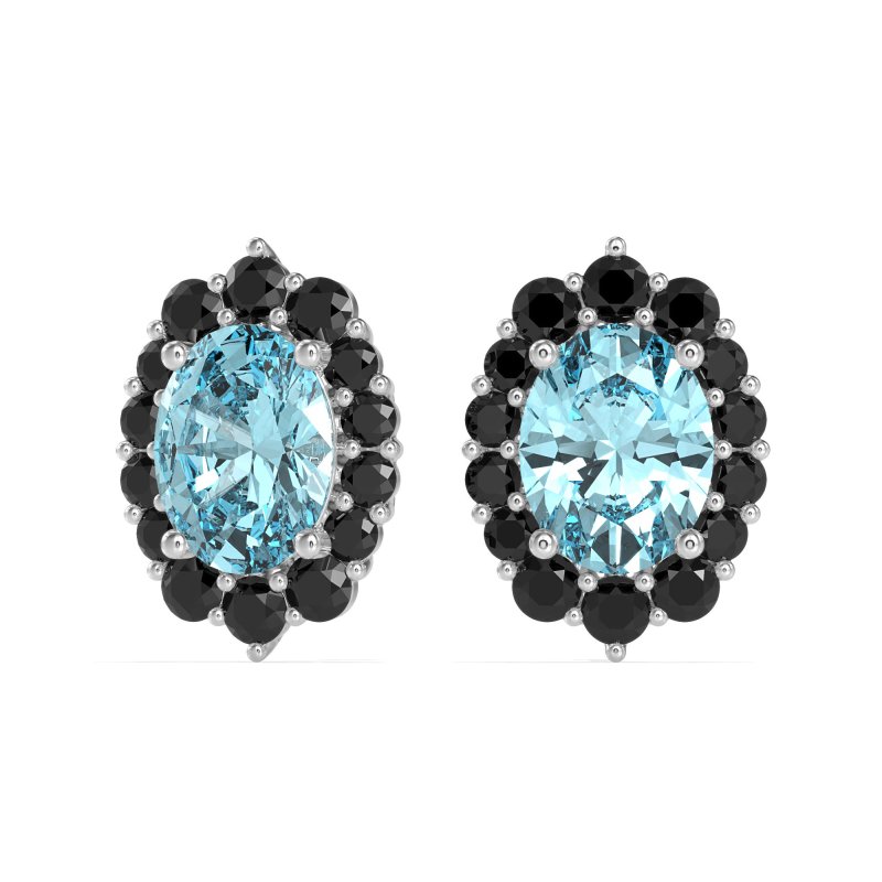 Floral Halo Stud Earrings