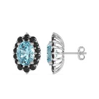 Floral Halo Stud Earrings