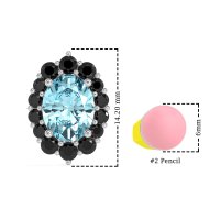 Floral Halo Stud Earrings