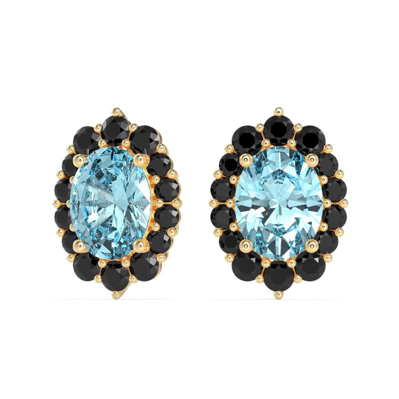 Floral Halo Stud Earrings