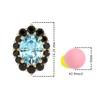 Floral Halo Stud Earrings