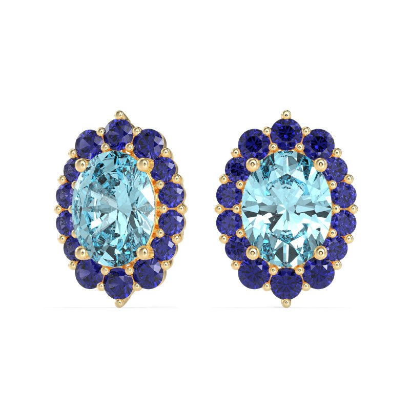 Floral Halo Stud Earrings