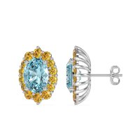 Floral Halo Stud Earrings