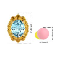 Floral Halo Stud Earrings