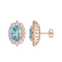 Floral Halo Stud Earrings