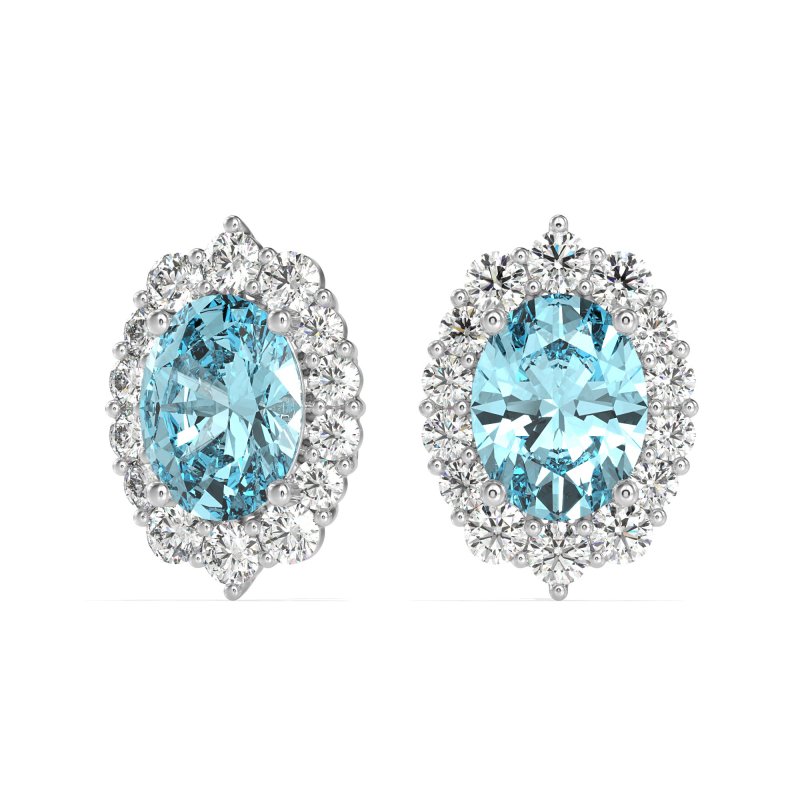Floral Halo Stud Earrings