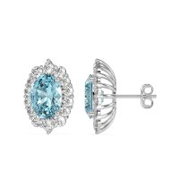 Floral Halo Stud Earrings