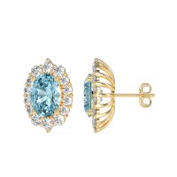 Floral Halo Stud Earrings