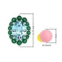 Floral Halo Stud Earrings