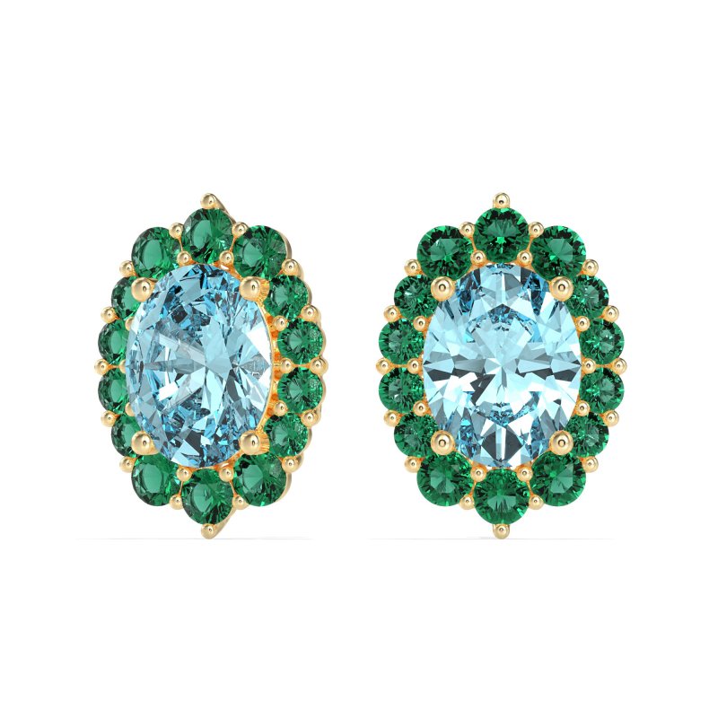 Floral Halo Stud Earrings