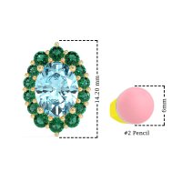 Floral Halo Stud Earrings