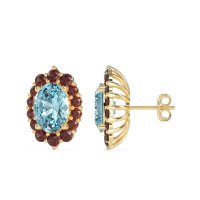 Floral Halo Stud Earrings