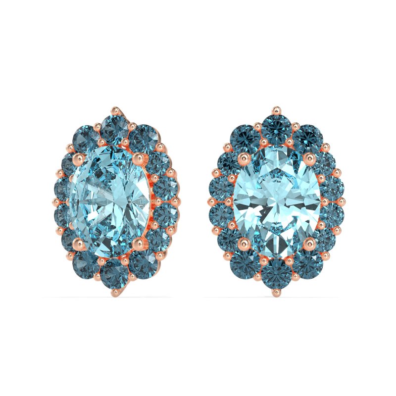 Floral Halo Stud Earrings