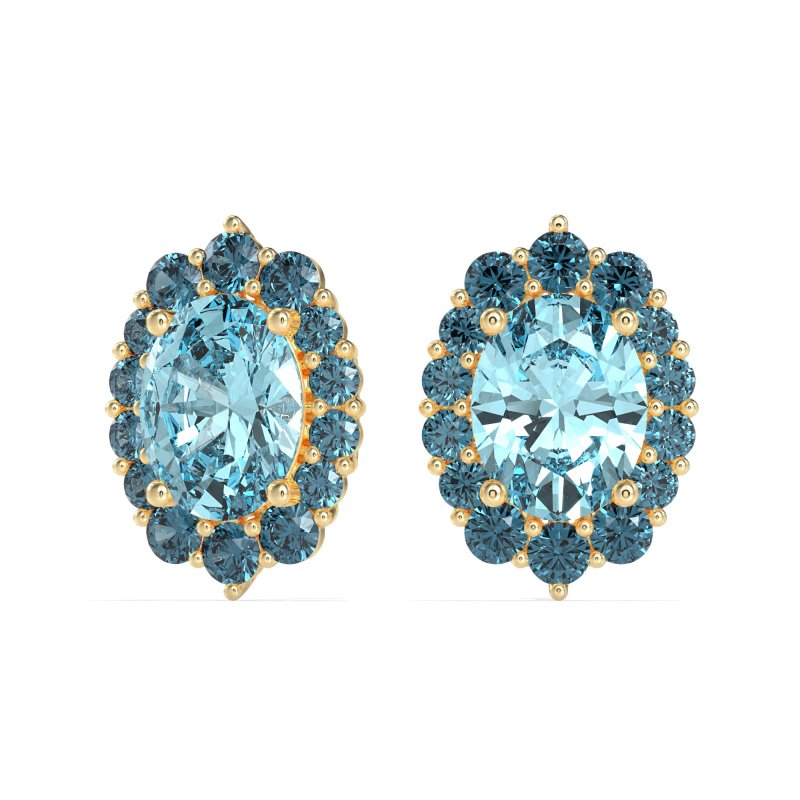 Floral Halo Stud Earrings