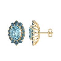 Floral Halo Stud Earrings