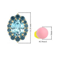 Floral Halo Stud Earrings