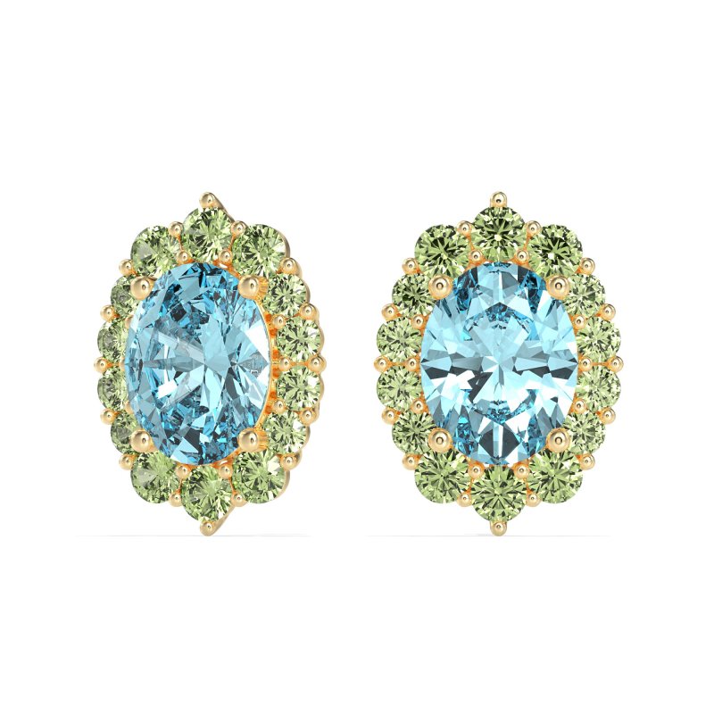 Floral Halo Stud Earrings