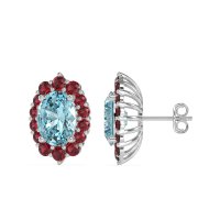 Floral Halo Stud Earrings