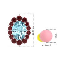 Floral Halo Stud Earrings