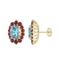 Floral Halo Stud Earrings